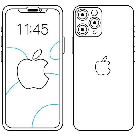 apple iphone 14 drawing