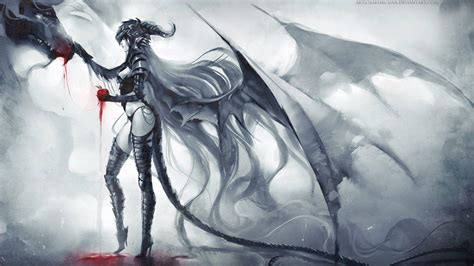 Anime Demon Girl With Wings