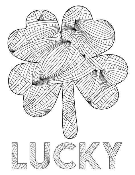 Shamrock Coloring Pages For Kids - smart-kiddy.blogspot.com