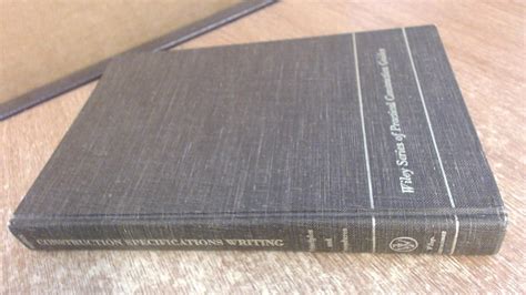 Buy Rosen ∗construction∗ Specifications Writing – Prin C And Procedures ...