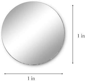 VINAYAK GALLERY Round Circle Glass Mirror Acrylic for Painting, Lippan ...