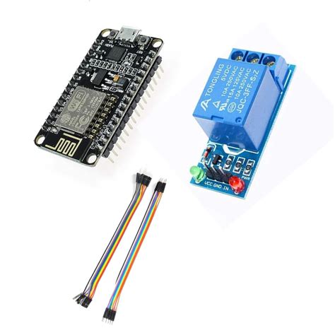 E Idea Robotics - ESP8266 NodeMCU WiFi with 2 Channel Relay Module and ...
