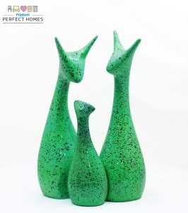 Flipkart Perfect Homes Lucky Deer Statue Family Piano Finish Ceramic ...