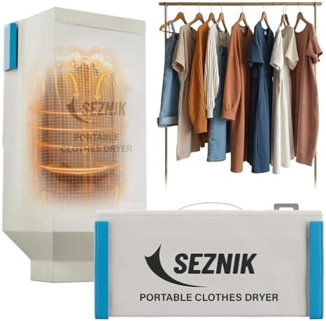 SEZNIK Portable Clothes Dryer, Compact Electric, UV Sterilizer, Wrinkle ...