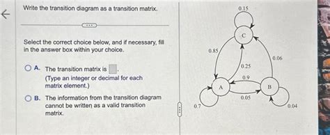 Image result for Transition Matrix Examples