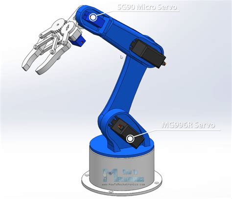 Robot Arm SolidWorks Simulation 的图像结果