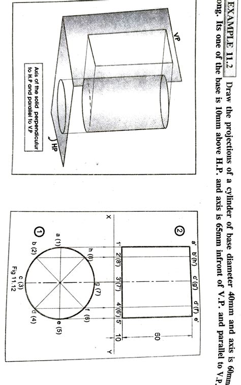 Image result for Projection of Solids Problems