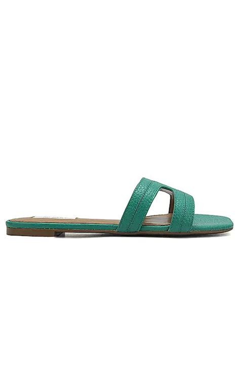 Green Textured Leather Sliders – Rosso Brunello Leathers Pvt. Ltd.