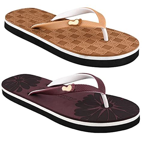 Buy Dashny Combo Pack of 2 Multicolor Comfortable Casual Slippers ...