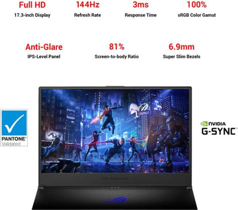 ASUS ROG Zephyrus S17 Intel Core i7 10th Gen 10750H - (16 GB/1 TB SSD ...