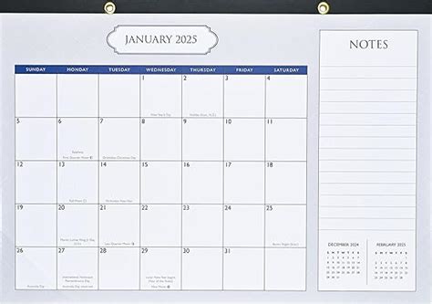 2025 Classic Desk Pad and Wall Calendar (11 X 17) - (12-Month Calendar ...