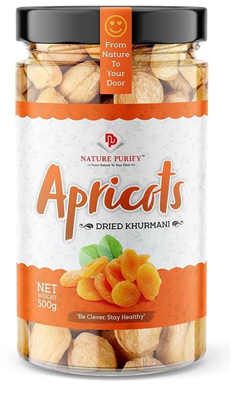 Nature Purify Premium Dried Apricot Dry Fruits, Soft Khumani (Apricot ...
