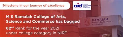 M.S Ramaiah College of Arts, Science and Commerce, Bangalore