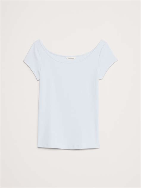 Refined Scoop-Neck T-Shirt | Banana Republic