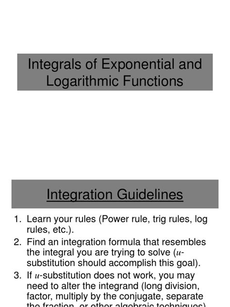Image result for Exponential and Logarithmic Integrals