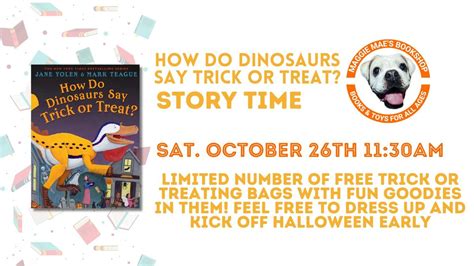 How Do Dinosaurs Say Trick or Treat Story Time, 50 NW 1st St, Gresham ...