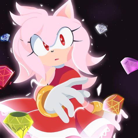 Super Amy Rose Super Sonic And Amy Commission By AdamBryceThomas