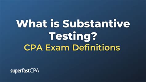 Image result for Substantive Testing Video 3 Min