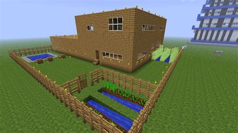 Image result for Simple Minecraft House Back Yard