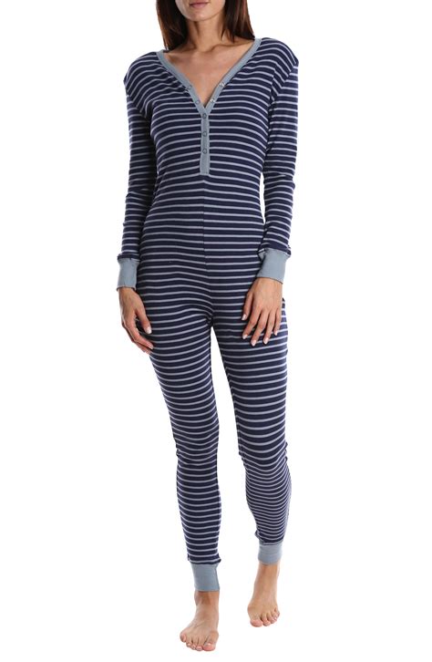 Blis Women's Cotton Onesie Pajamas - Ladies One Piece PJ's & Sleepwear ...