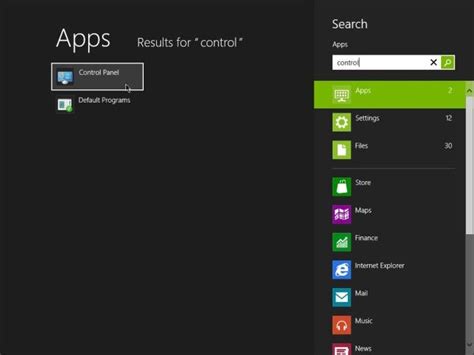 Windows 8 Control Panel Access 的图像结果