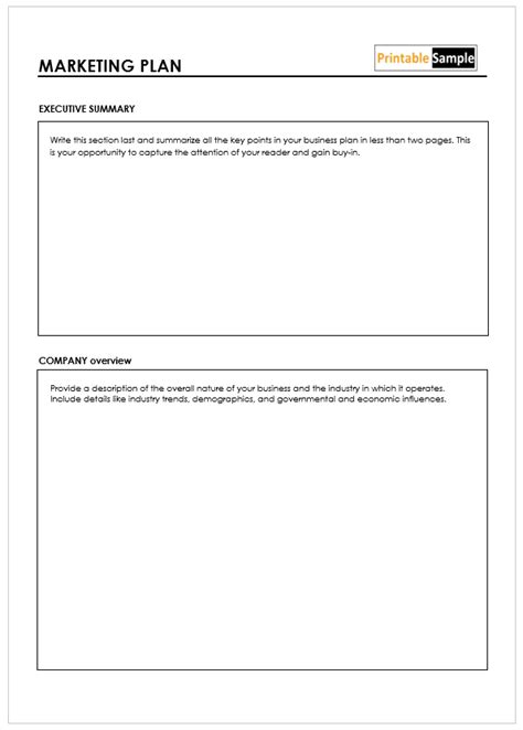 Marketing Plan Report Example 的图像结果