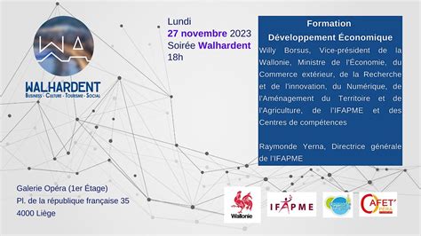 Soirée Networking de la Fédération Walhardent, Galerie Opéra, Liège, 27 ...