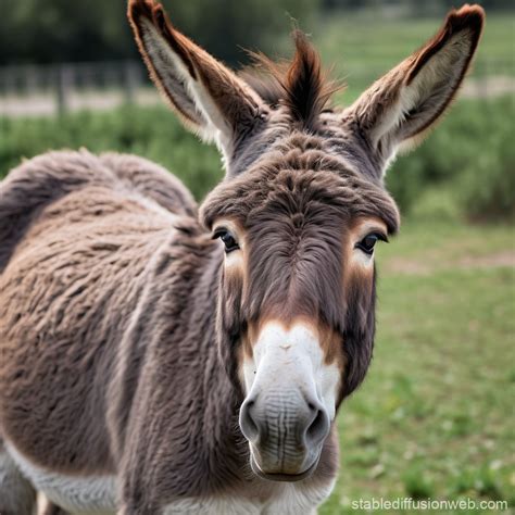 donkey female with characteristics of a human face Prompts | Stable ...