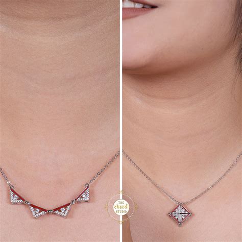 Sparkling Silver Magnetic Shape Shifting Box Necklace – The Chandi Studio