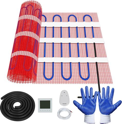 FAHKNS 65 Sqft Floor Heating Mat Kit,Underfloor Heating Pad for Tiles ...