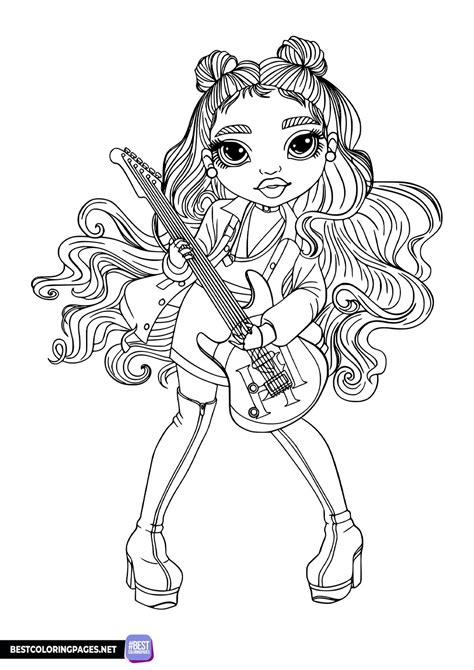 Coloring Pages Rainbow High [2025]