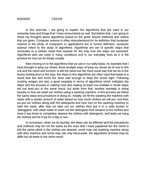 Image result for Example of Algorithm in Daily Life