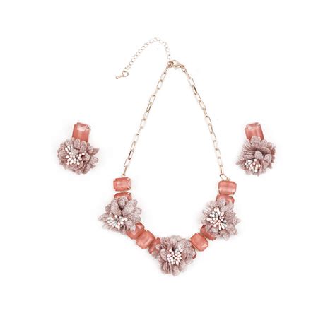 Buy Odette Pretty in Pink Necklace (Set of 2) Online