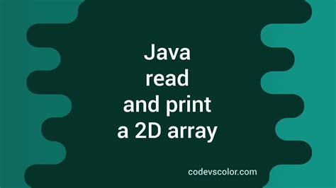 Image result for Java How to Create a Two Dimensional Array