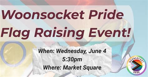 Woonsocket Pride Flag Raising!, Market Square, Woonsocket, Ri, 4 June ...