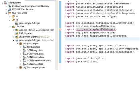 Java.lang.noclassdeffounderror Org.json JSONObject 的图像结果