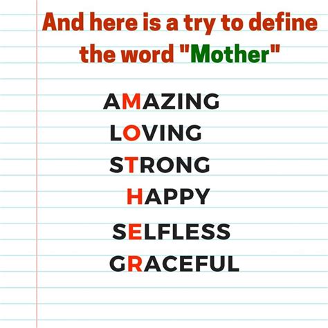 M Words to Describe a Mom