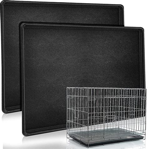 Cunno 2 Pcs Replacement Dog Crate Pan Dog Crate Tray Kennel Tray Dog ...