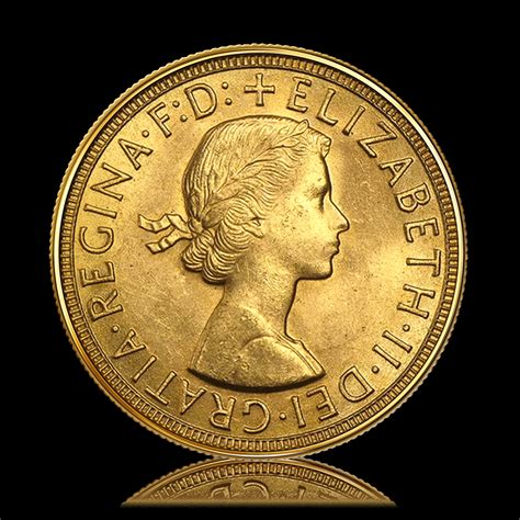 Full Gold Sovereign Queen Elizabeth Young Head (1957-1968) | Gold Bank ...