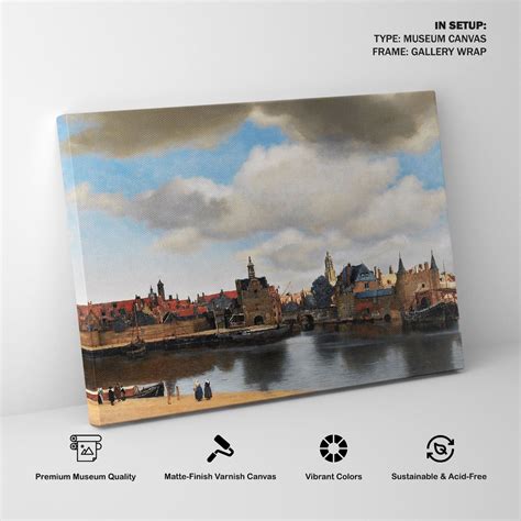 Vermeer view of delft Painting & Wall Art Print by Johannes Vermeer ...