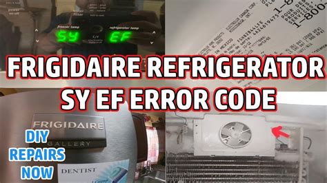 Image result for Frigidaire Error Code Sy Ef