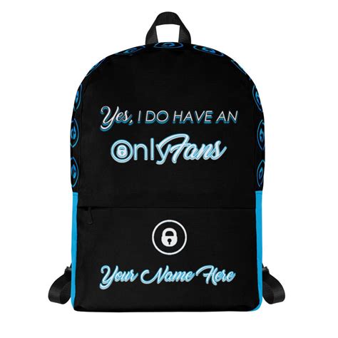 Unisex Onlyfans Custom Name Backpack (black) ,bookbag Gender-neutral, Bag, Men, Women ...