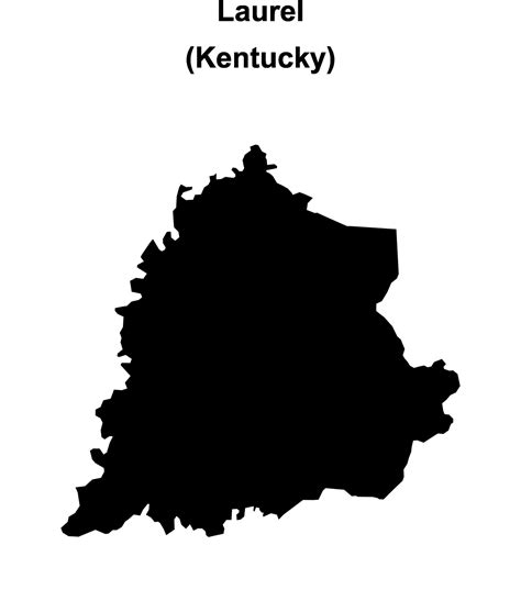 Laurel County, Kentucky blank outline map 46721219 Vector Art at Vecteezy
