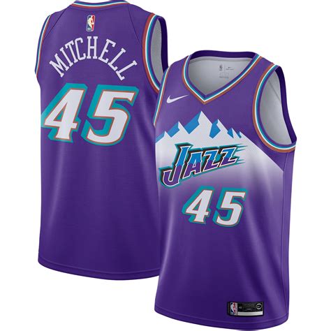 Men's Utah Jazz Donovan Mitchell Nike Purple 2019/20 Hardwood Classics ...