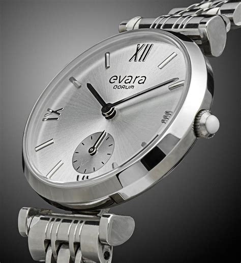 Qorum Evara Ladies Multi-function Watch - Silver Dial, Stainless Steel ...
