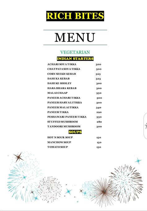 Menu at RICH BITES, Gurugram, Plot no 812