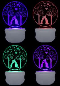 EasyCraft The Cute Cats 3D illusion 7 Multicolor lighting effect (PO4 ...