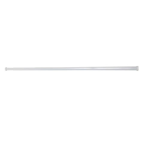 Project Source 28-in to 48-in White Steel Side Tension Curtain Rod in ...