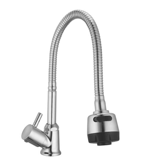 FLORA PILLAR COCK SWAN NECK WITH FLEXI SPOUT