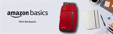 amazon basics - Mini Backpack for Outdoor Use (12 l) (Red) : Amazon.in ...